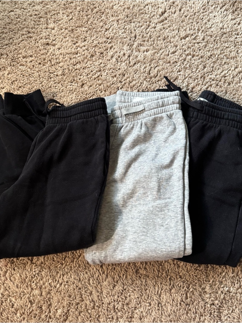 H&M Kids Sweatpants- Black & Heather Gray Size 7 boys